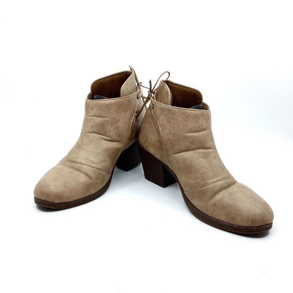 Beige Ankle Leather Boots - Picture 7 of 8